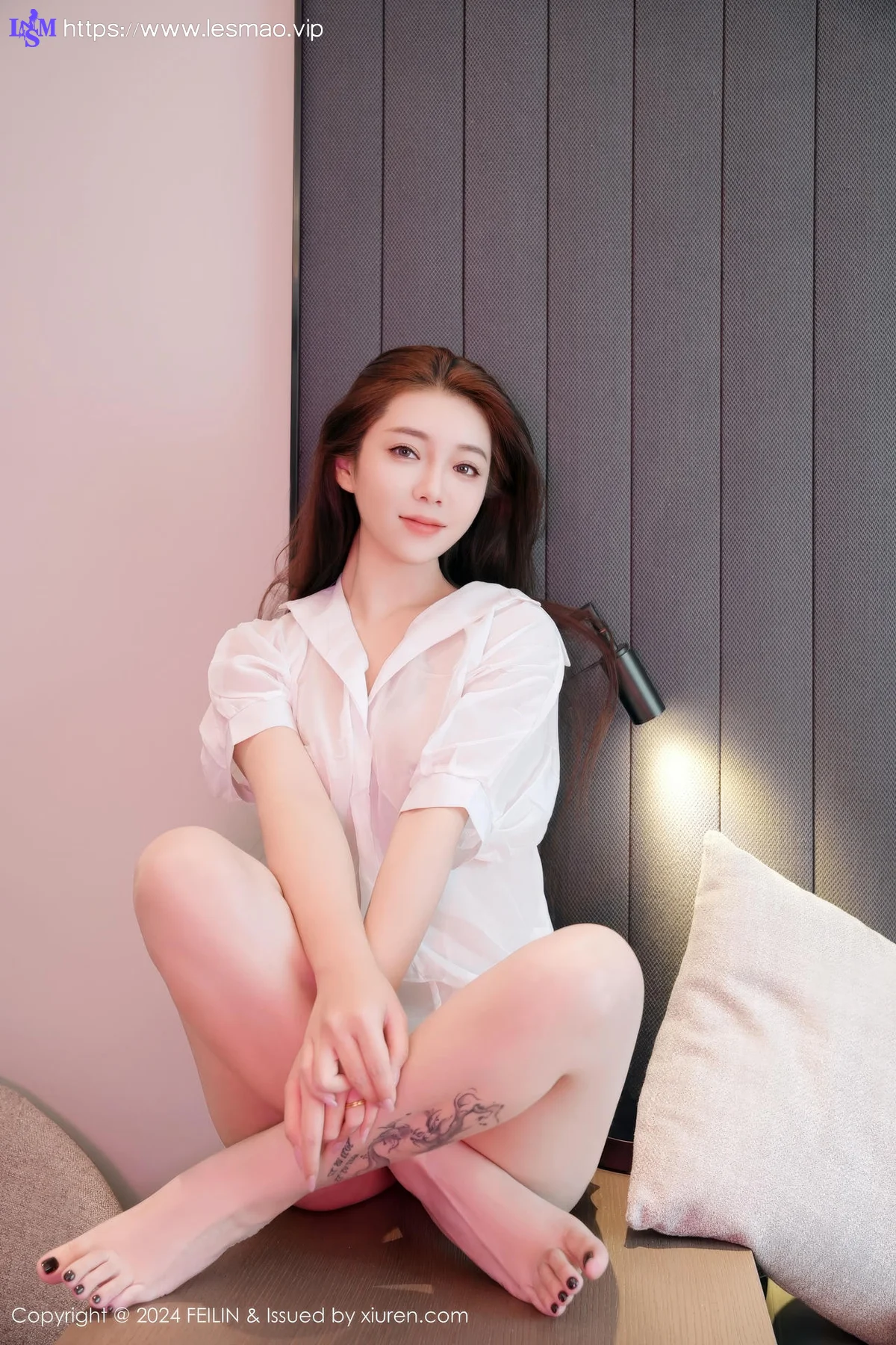 FeiLin 嗲囡囡 Vol.481  沐娜娜 性格男友衬衫 - 16