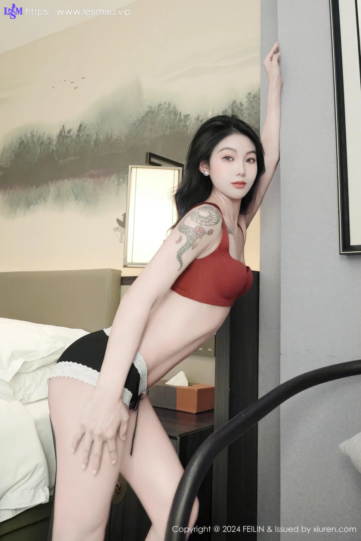 FeiLin 嗲囡囡 Vol.488  希恬儿 美腿内衣写真 - 20