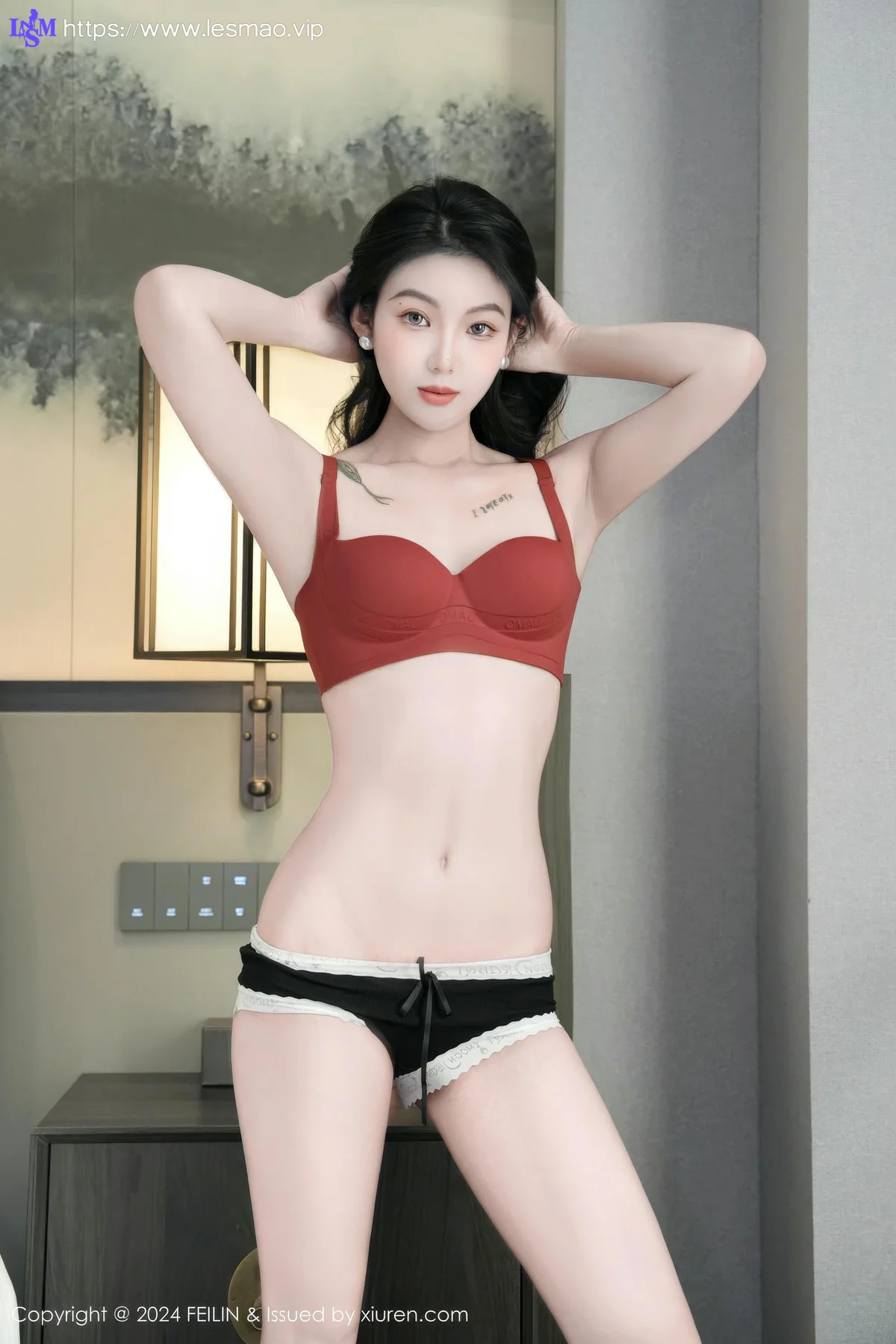 FeiLin 嗲囡囡 Vol.488  希恬儿 美腿内衣写真 - 28