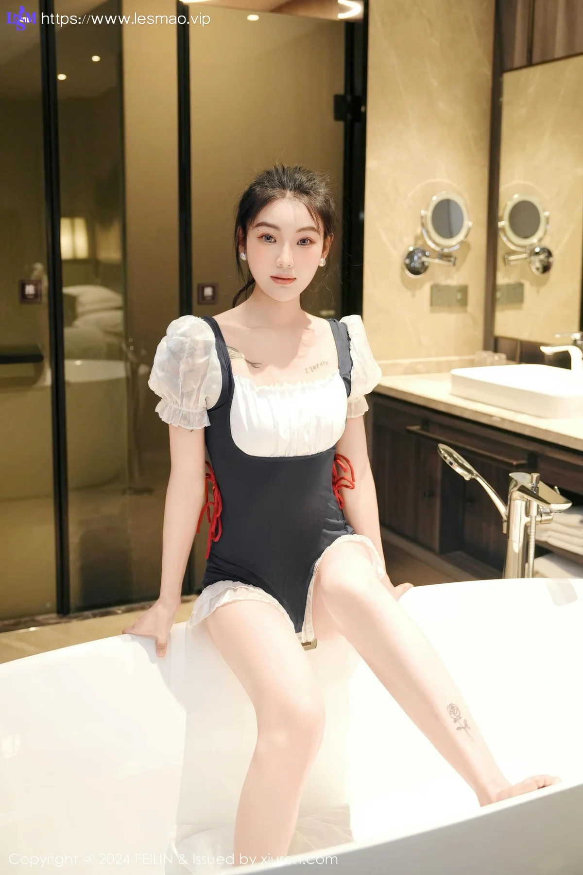 FeiLin 嗲囡囡 Vol.491  希恬儿 玉体香肩气质美女 - 12