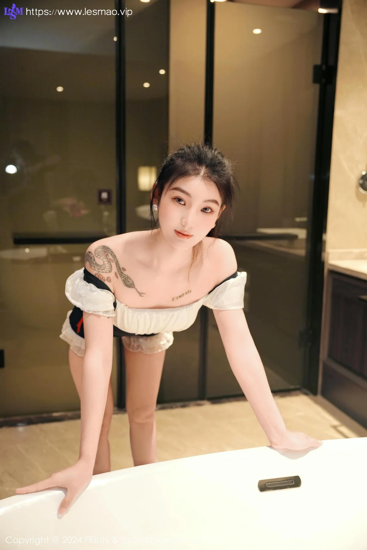 FeiLin 嗲囡囡 Vol.491  希恬儿 玉体香肩气质美女 - 26