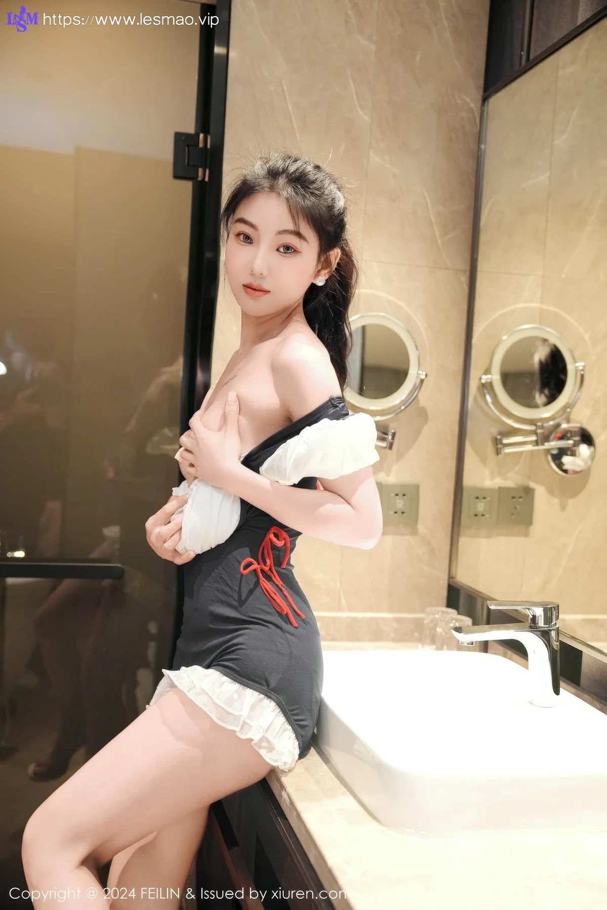 FeiLin 嗲囡囡 Vol.491  希恬儿 玉体香肩气质美女 - 32