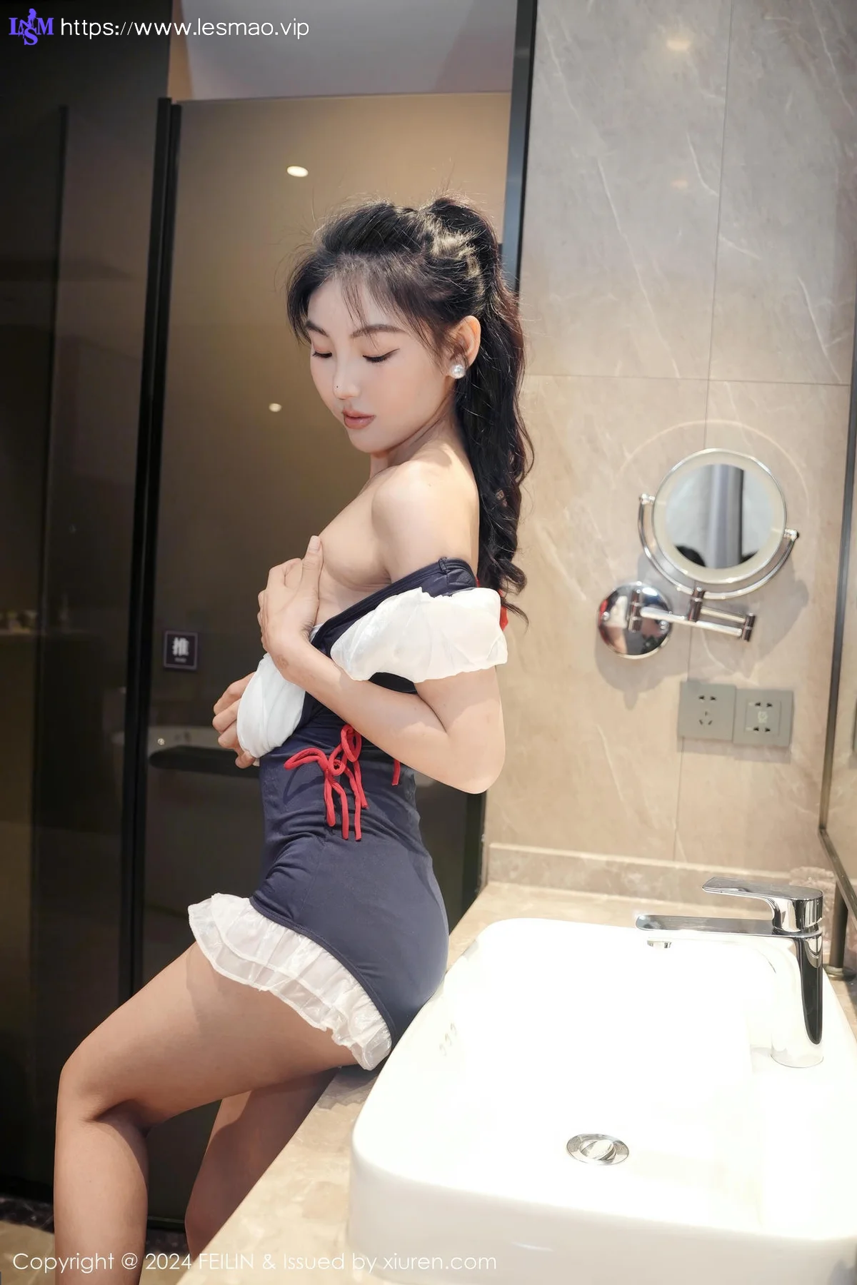 FeiLin 嗲囡囡 Vol.491  希恬儿 玉体香肩气质美女 - 33