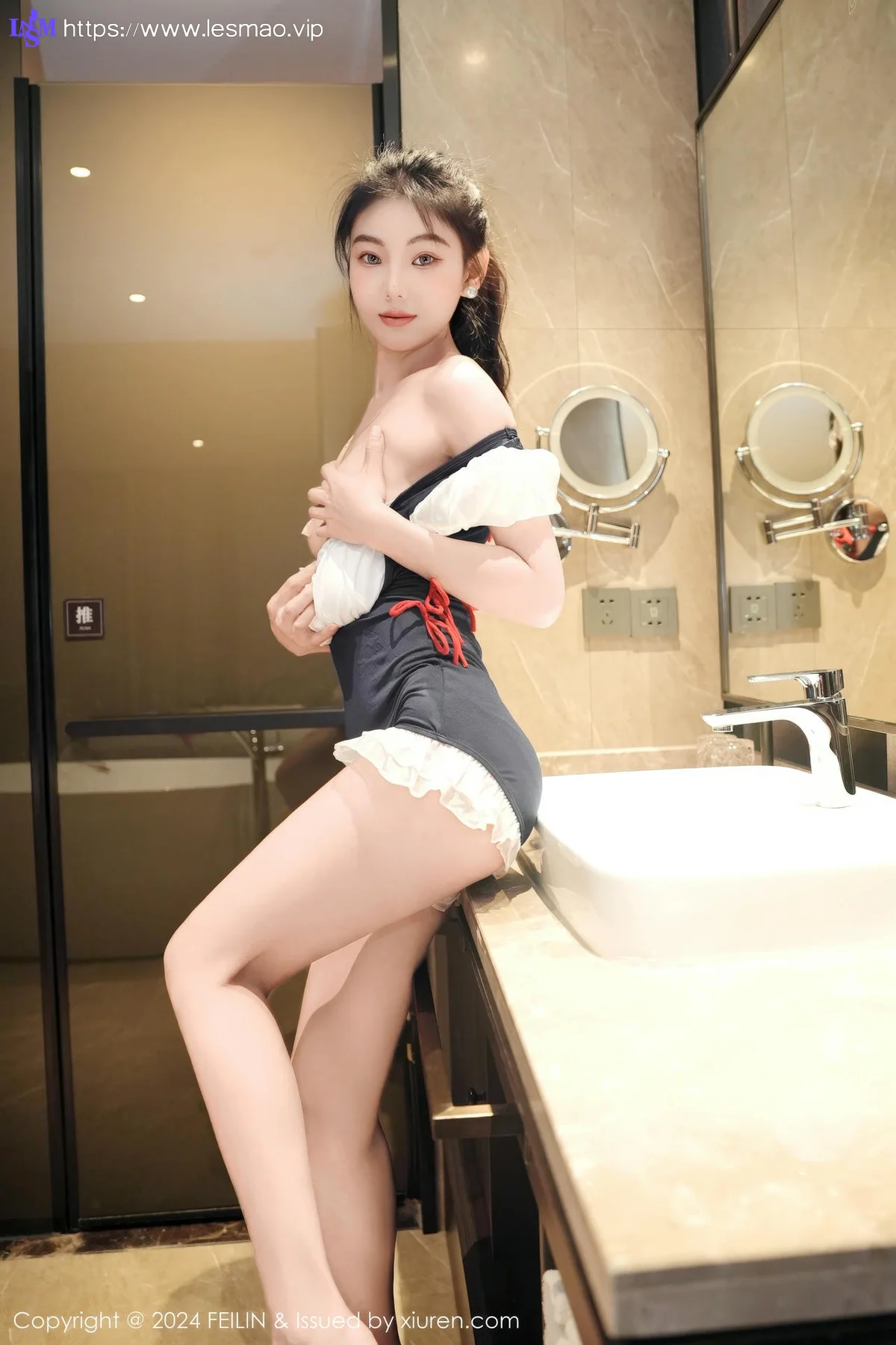 FeiLin 嗲囡囡 Vol.491  希恬儿 玉体香肩气质美女 - 34