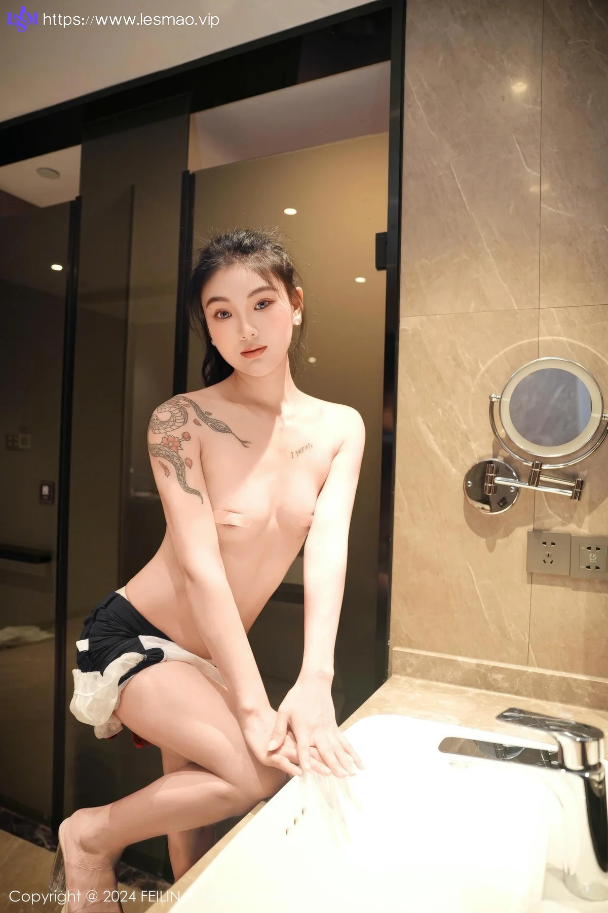 FeiLin 嗲囡囡 Vol.491  希恬儿 玉体香肩气质美女 - 50