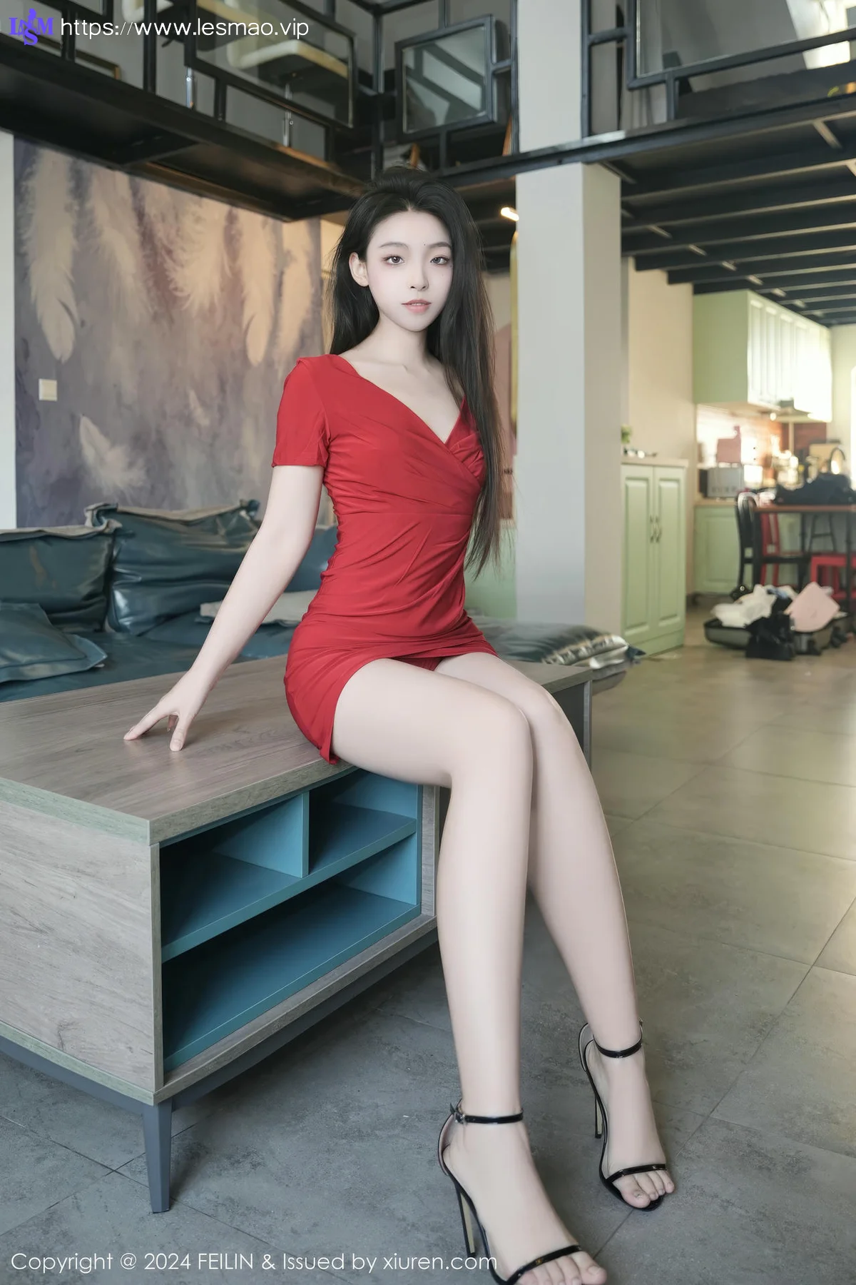 FeiLin 嗲囡囡 Vol.496  芝樱 个性美女厂房写真 - 17