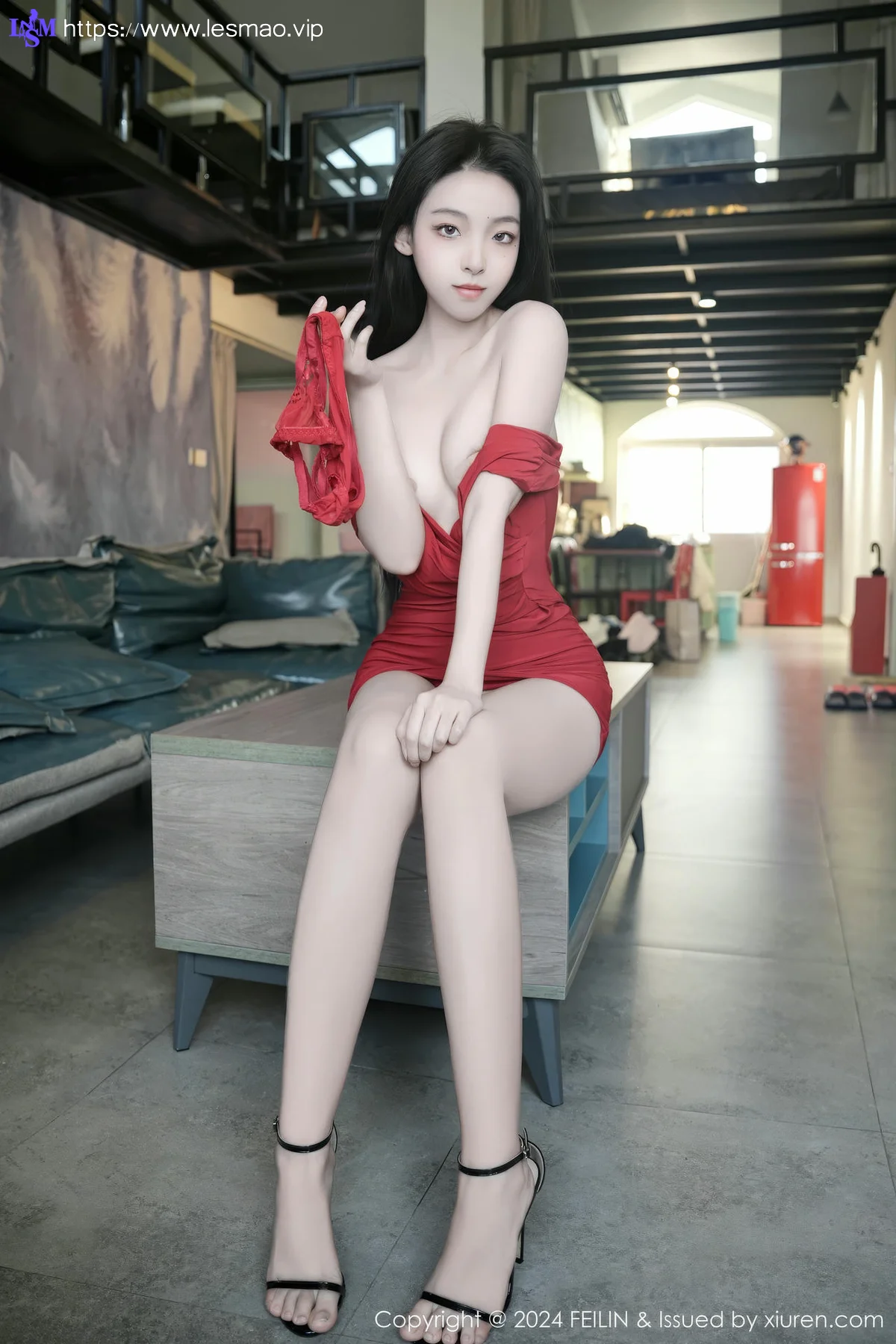 FeiLin 嗲囡囡 Vol.496  芝樱 个性美女厂房写真 - 60