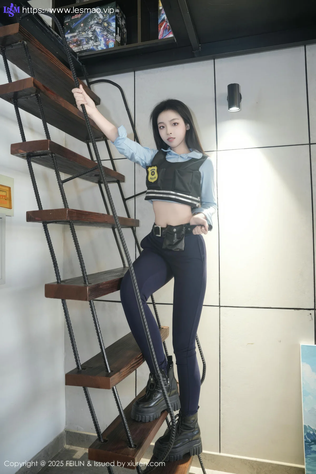 FeiLin 嗲囡囡 Vol.497  芝樱 兔女郎警官 - 11