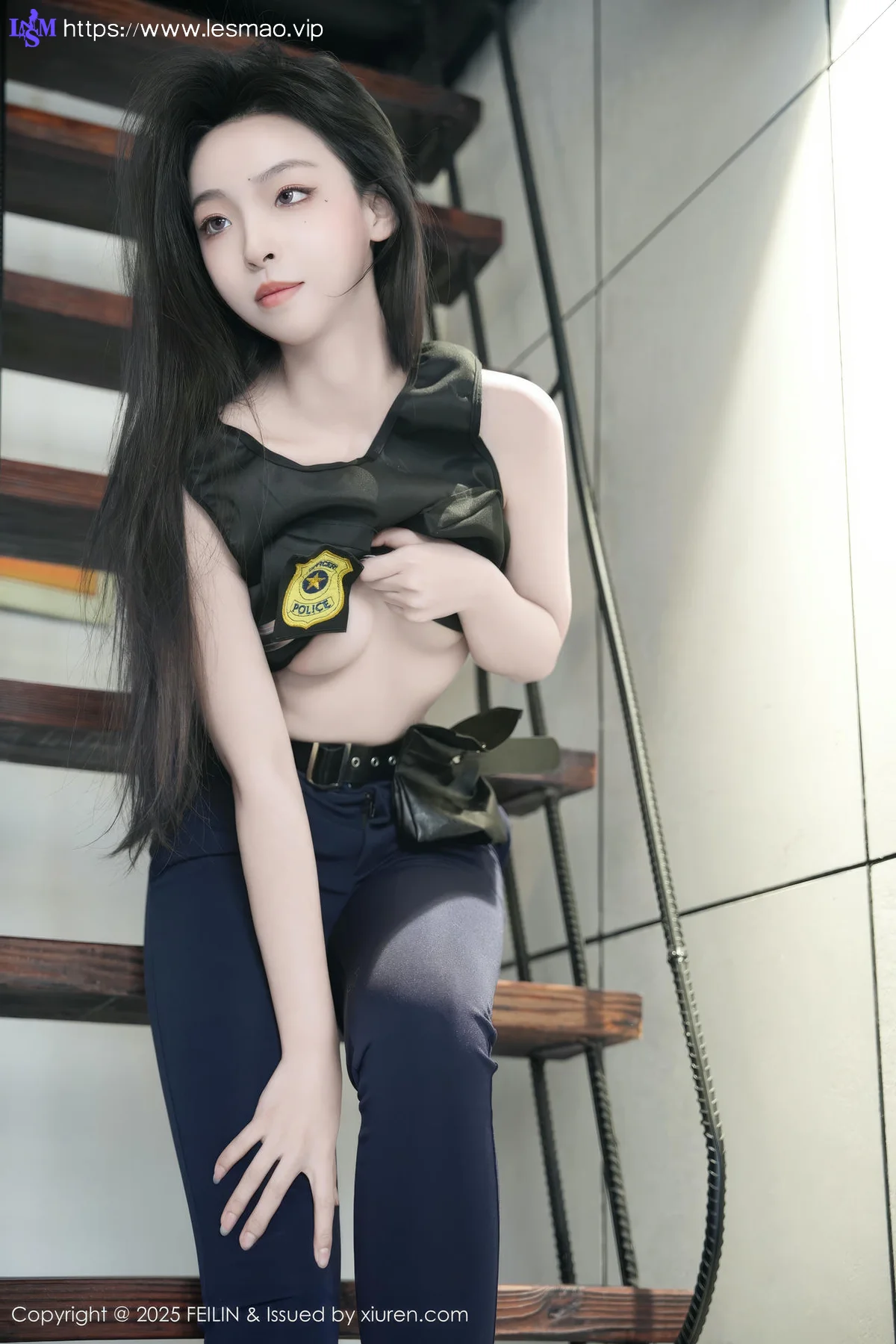 FeiLin 嗲囡囡 Vol.497  芝樱 兔女郎警官 - 32
