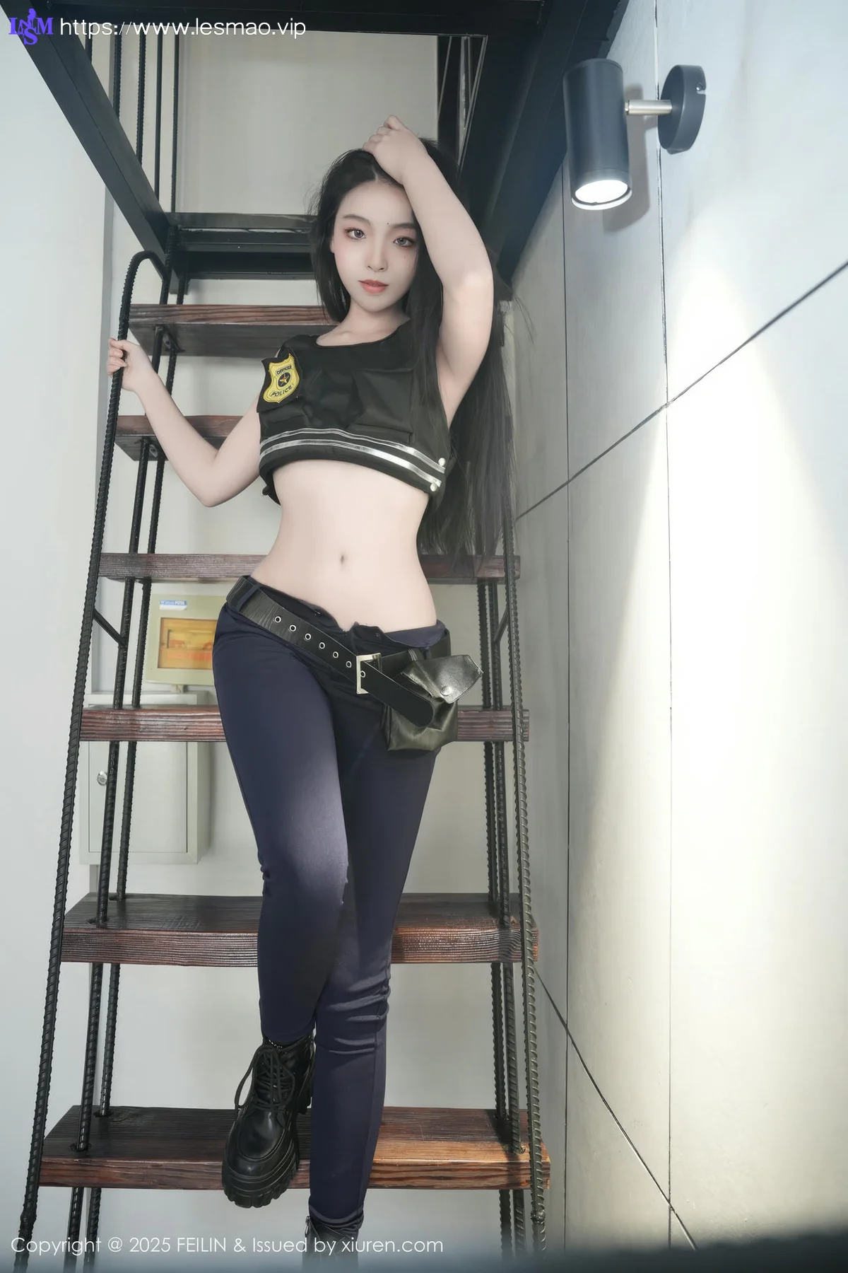 FeiLin 嗲囡囡 Vol.497  芝樱 兔女郎警官 - 35