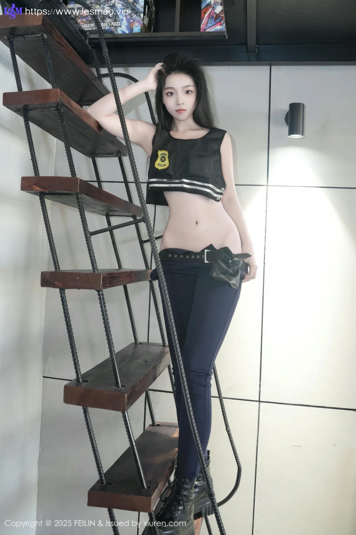 FeiLin 嗲囡囡 Vol.497  芝樱 兔女郎警官 - 46