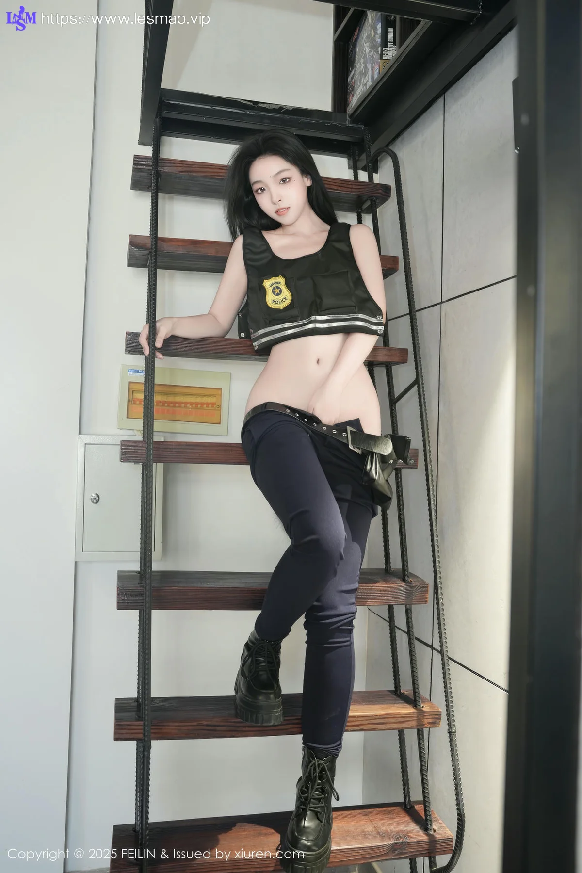 FeiLin 嗲囡囡 Vol.497  芝樱 兔女郎警官 - 59