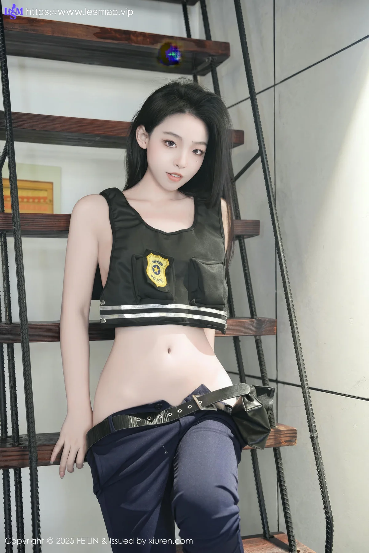 FeiLin 嗲囡囡 Vol.497  芝樱 兔女郎警官 - 63