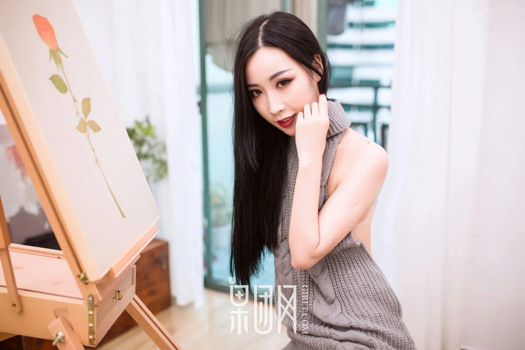 GIRLT 果团网 No.081 Modo 雨儿黑丝魅惑_薄荷叶SUMMER - 88