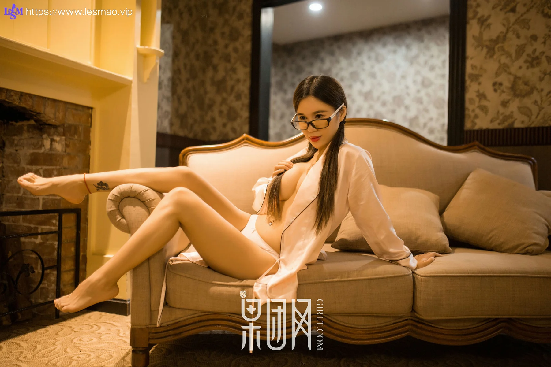 GIRLT 果团网 No.112 Modo 王紫果团首秀_独眼大脸猫 女仆制服 - 14