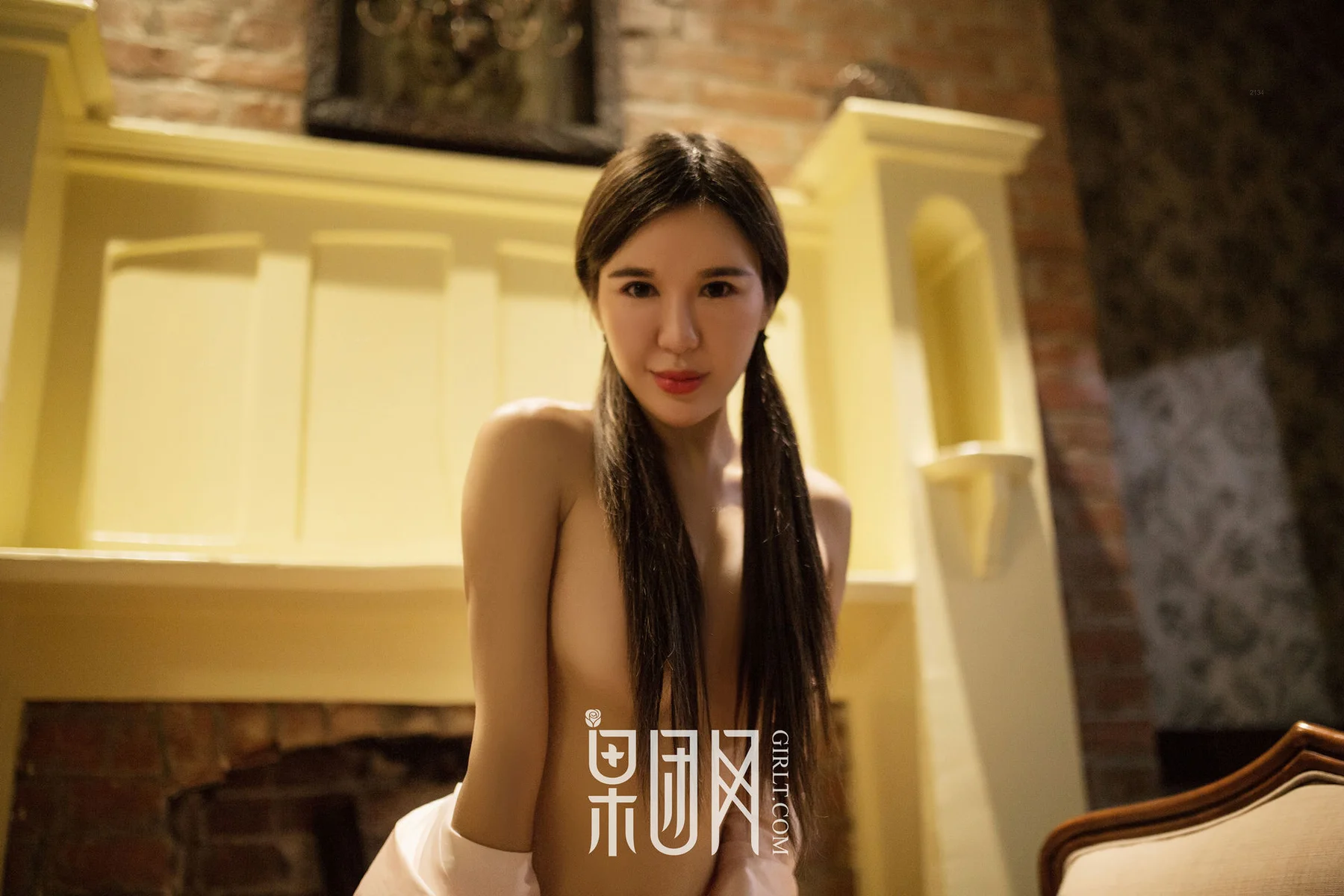 GIRLT 果团网 No.112 Modo 王紫果团首秀_独眼大脸猫 女仆制服 - 21