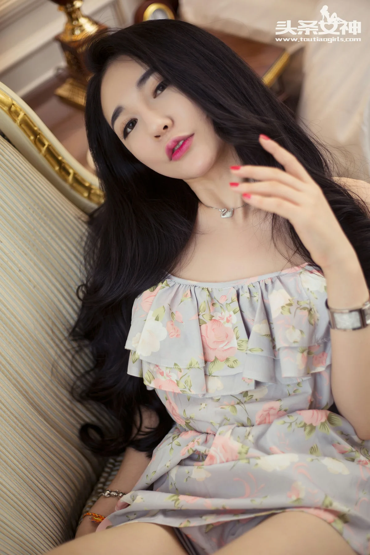 Goddes 头条女神 No.025 Modo 珊珊妩媚花裙子 - 29