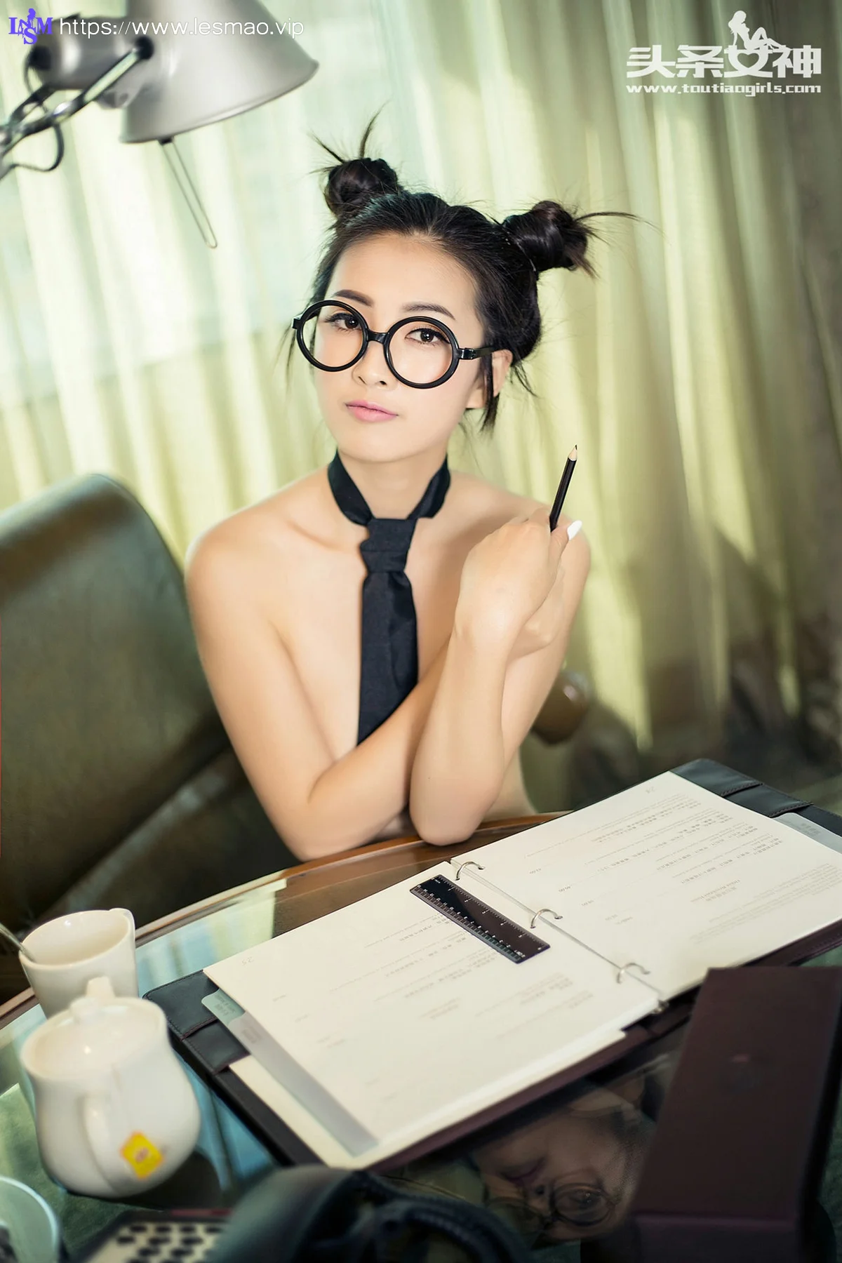 Goddes 头条女神 No.051 Modo 小萝莉张爽黑丝眼镜 - 4