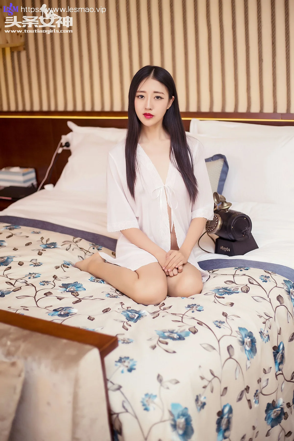 Goddes 头条女神 No.075 Modo 王竹少妇薄纱内衣 - 1