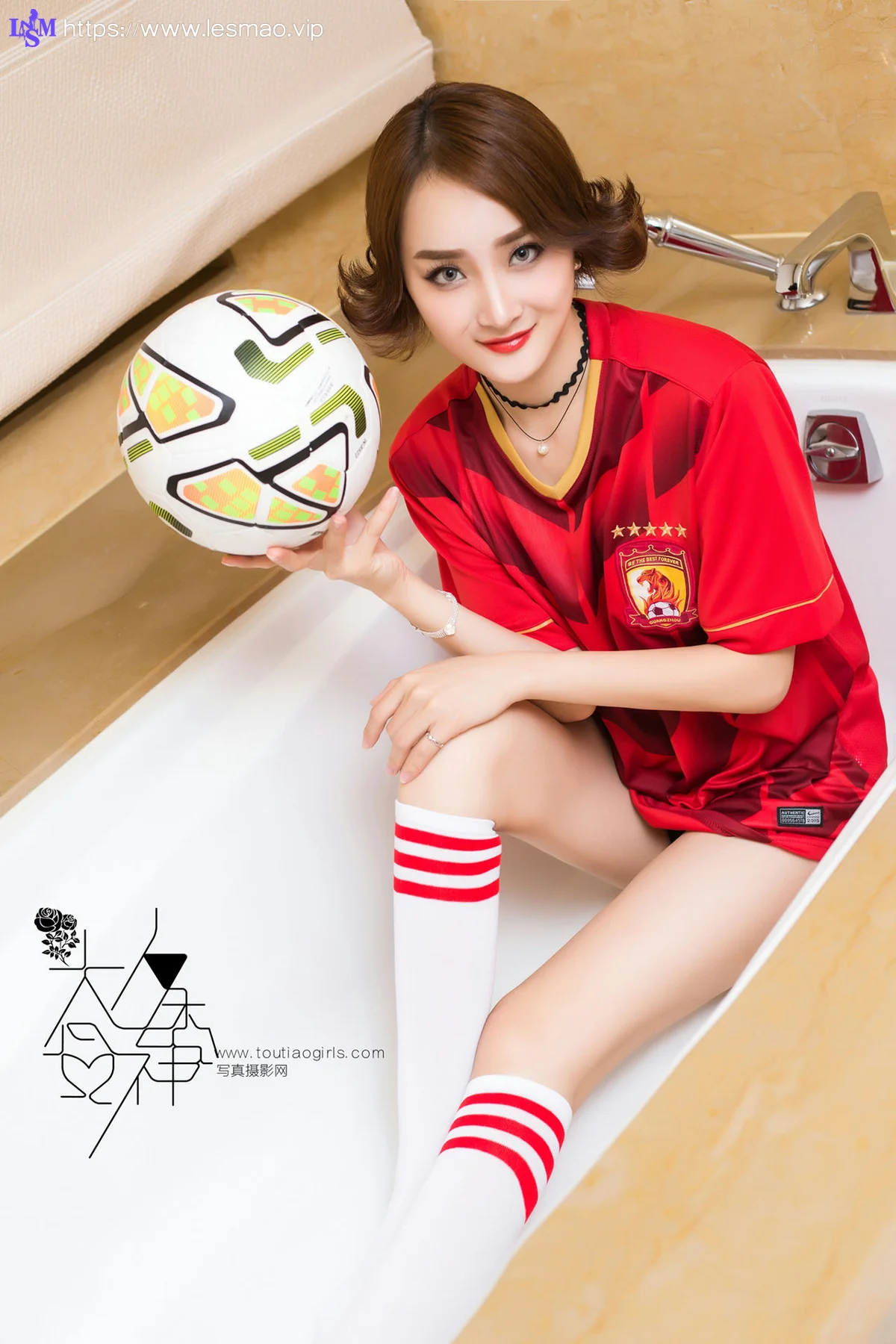 Goddes 头条女神 No.181 Modo 周夕爱致敬曼联 - 3