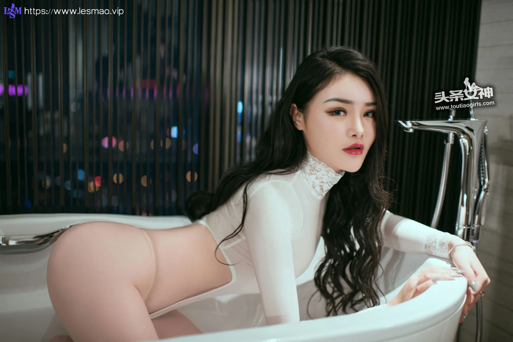 Goddes 头条女神 No.255 Modo 陈宇曦白色泳衣l - 5