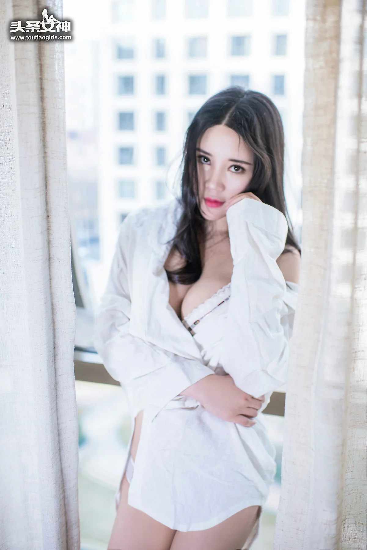 Goddes 头条女神 No.290 Modo 可儿热情白衬衣 - 24