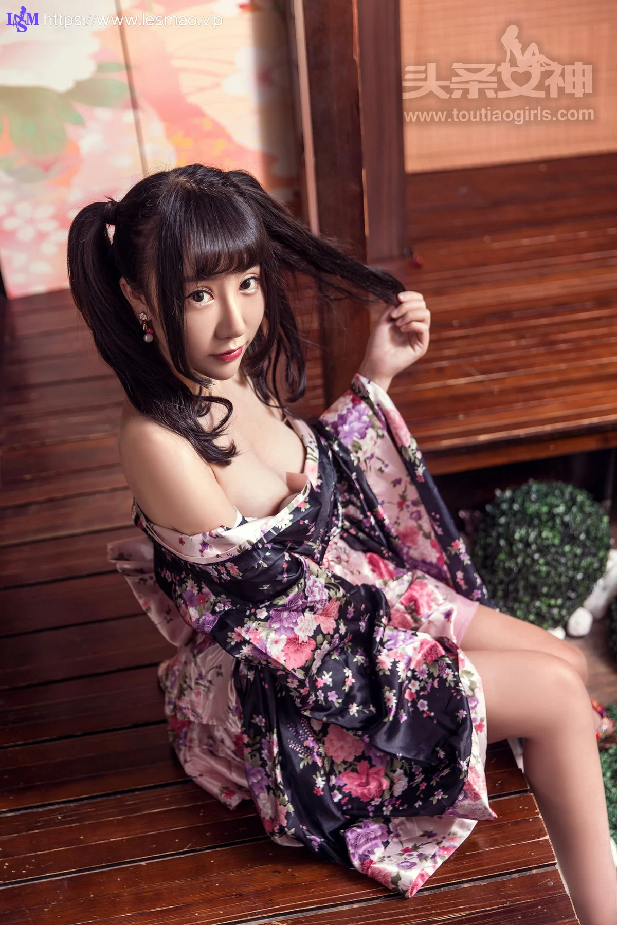 Goddes 头条女神 No.417 Modo 笑笑和服 马尾少女 - 14