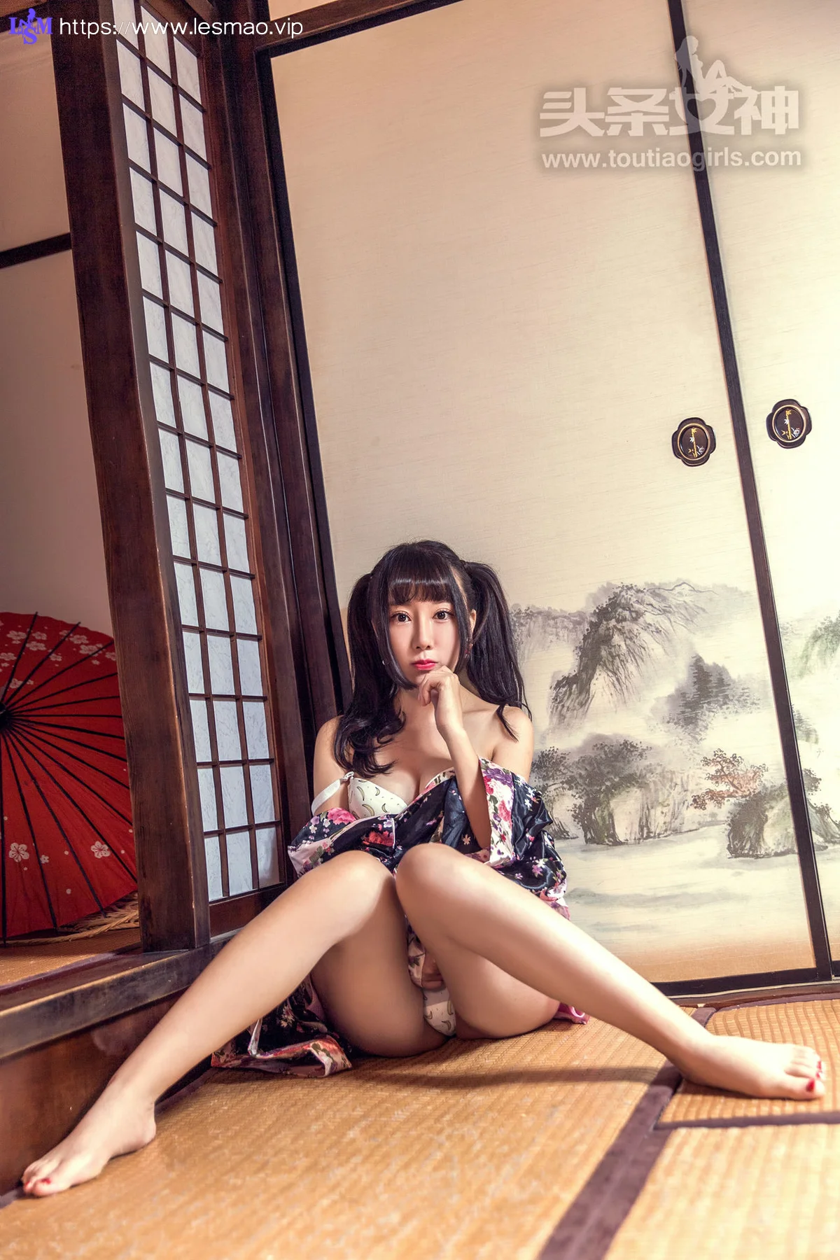 Goddes 头条女神 No.417 Modo 笑笑和服 马尾少女 - 17