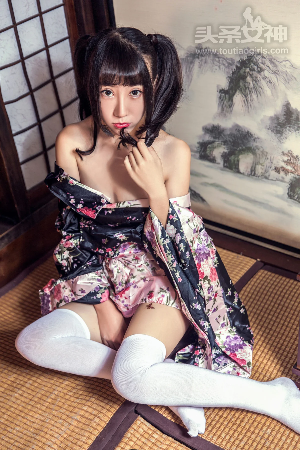 Goddes 头条女神 No.417 Modo 笑笑和服 马尾少女 - 21