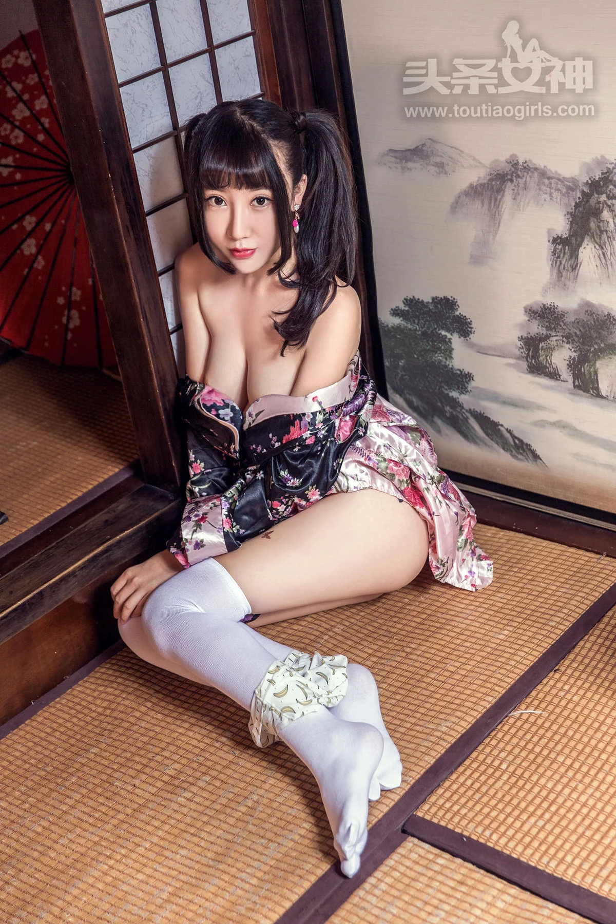 Goddes 头条女神 No.417 Modo 笑笑和服 马尾少女 - 23