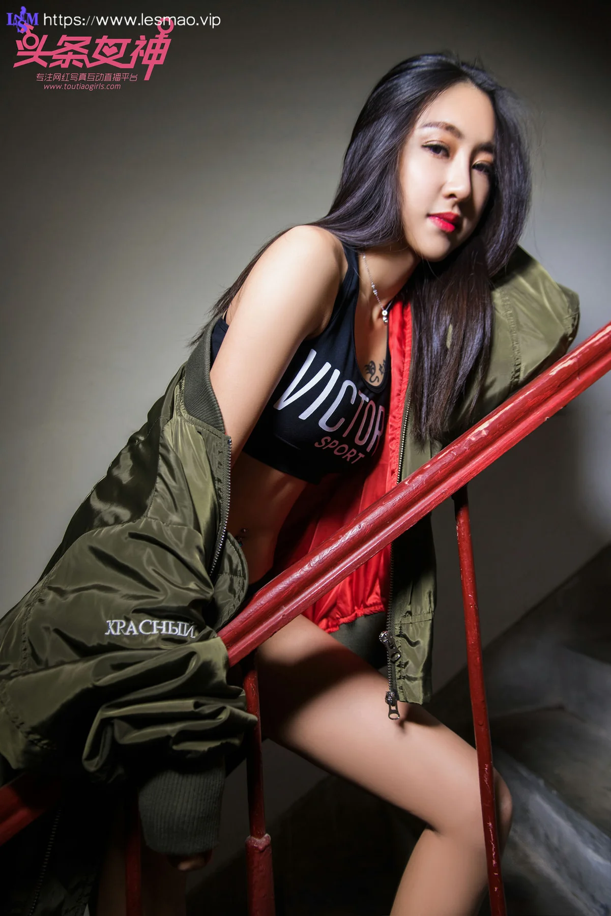 Goddes 头条女神 No.474 Modo 如意绿外套 - 11