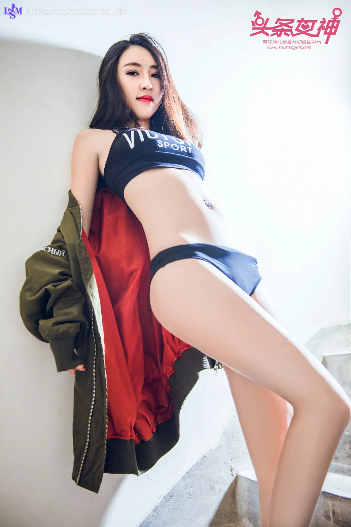 Goddes 头条女神 No.474 Modo 如意绿外套 - 17