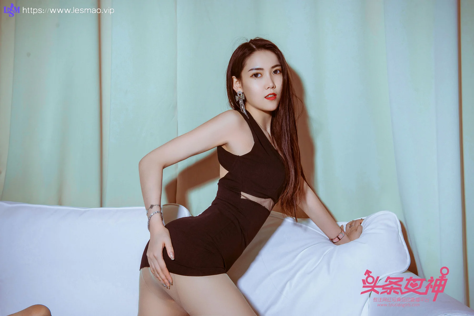 Goddes 头条女神 No.585 Modo 冯雪娇2M白沙发 - 13