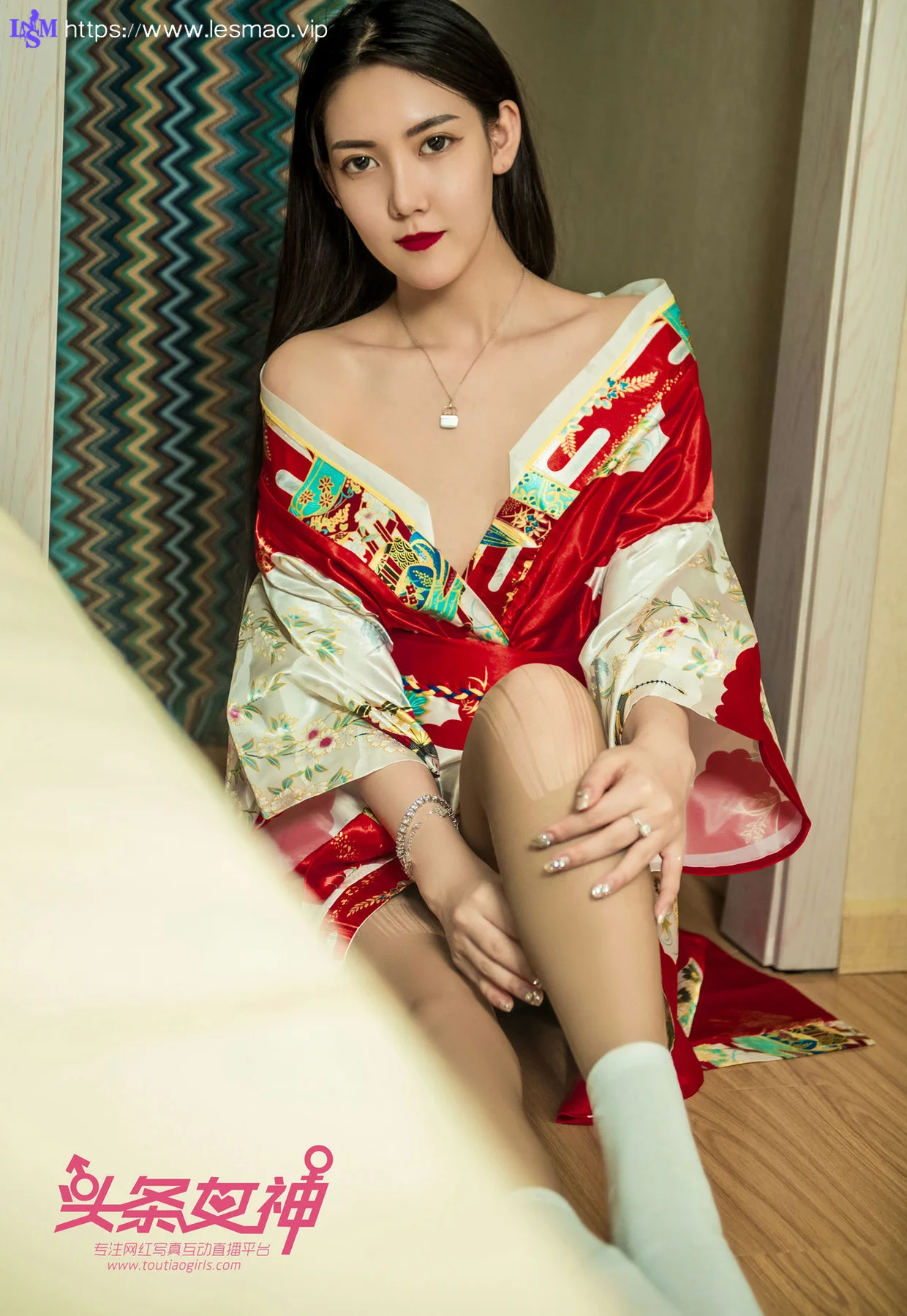 Goddes 头条女神 No.585 Modo 冯雪娇2M白沙发 - 35