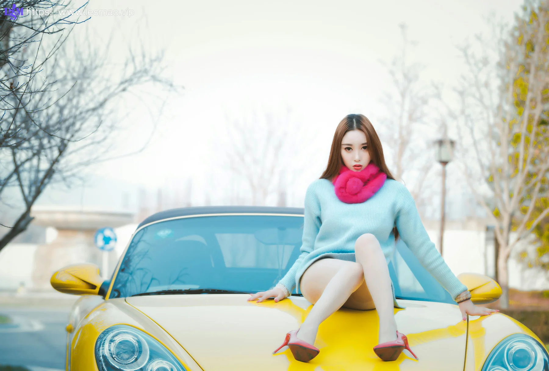 Goddes 头条女神 No.586 Modo 韩夏汐特别车模 - 31