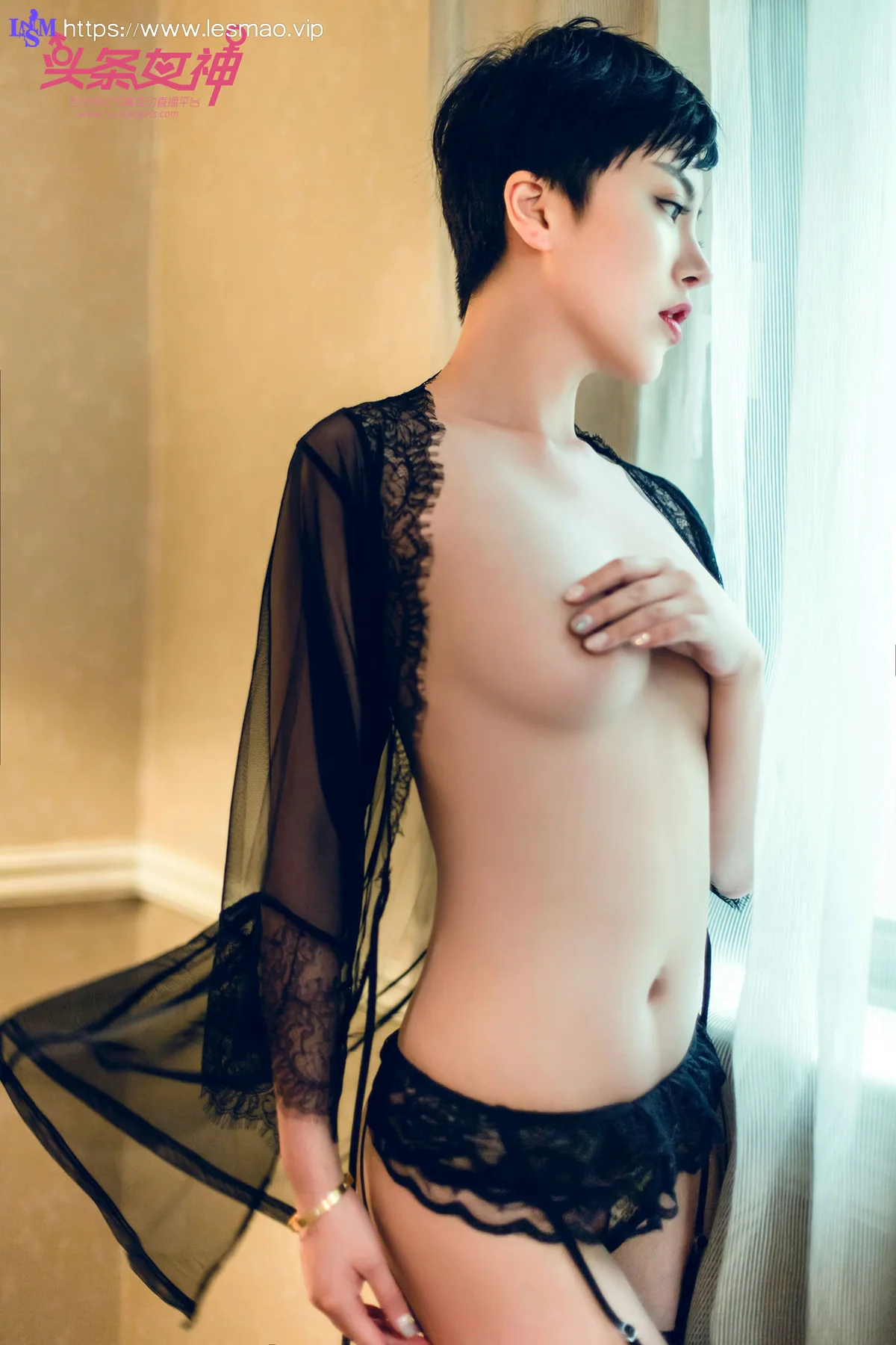 Goddes 头条女神 No.627 Modo 卓然黑纱白纱 - 15