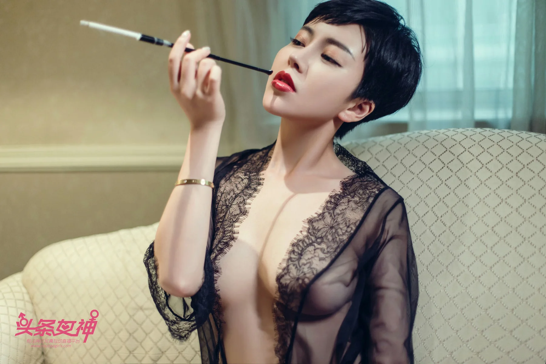 Goddes 头条女神 No.627 Modo 卓然黑纱白纱 - 26