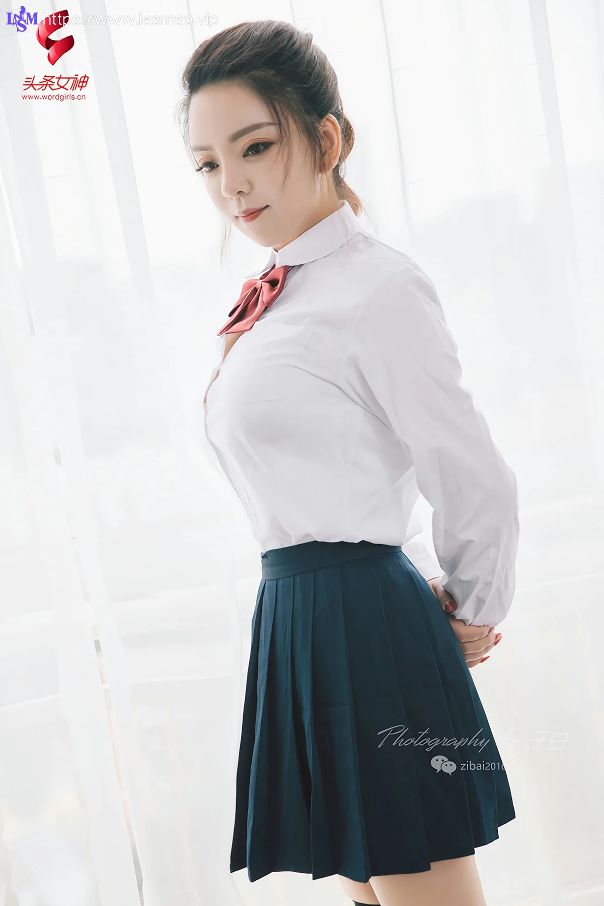 Goddes 头条女神 No.750 雨墨 校园制服 - 5