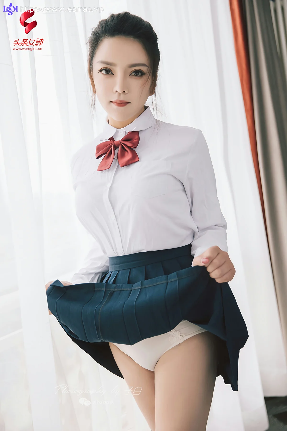 Goddes 头条女神 No.750 雨墨 校园制服 - 11
