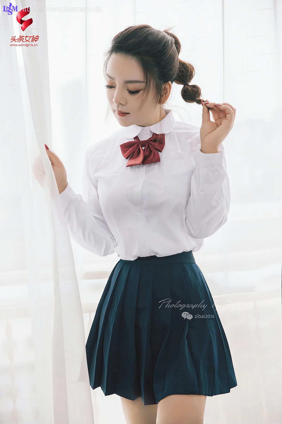 Goddes 头条女神 No.750 雨墨 校园制服 - 12