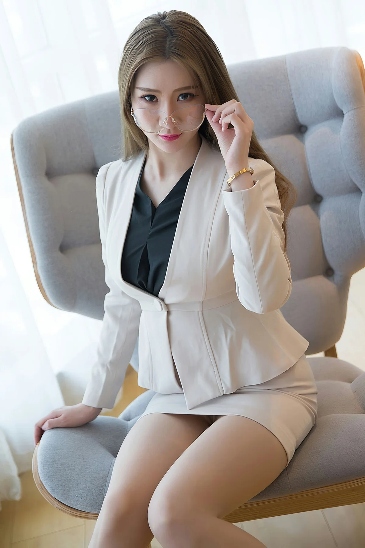 Goddes 头条女神 No.856 OL女郎玄子 玄子 - 32