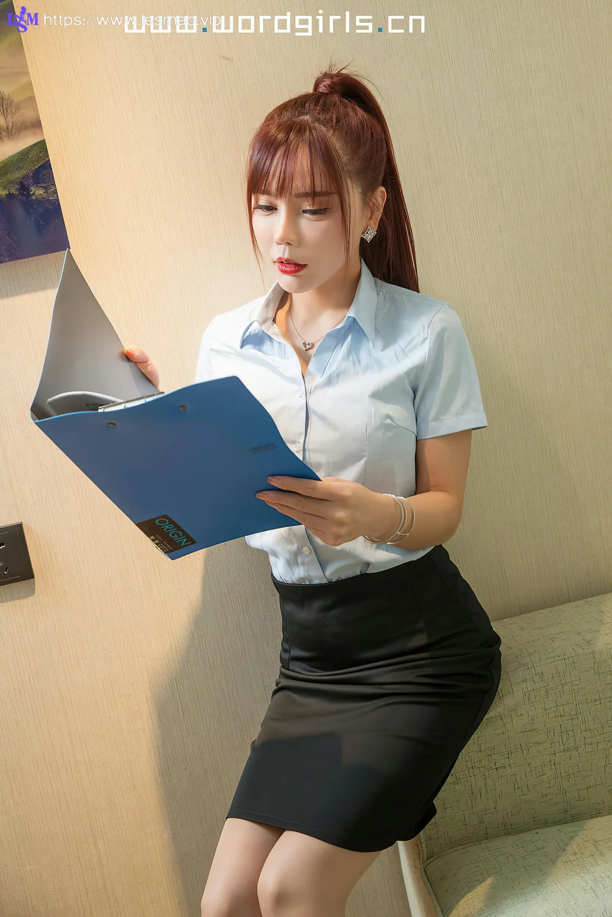 Goddes 头条女神 No.S047 茶水间的OL女士VIP版艾小青 - 14