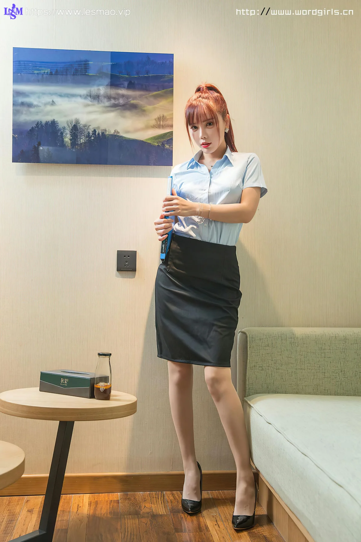 Goddes 头条女神 No.S047 茶水间的OL女士VIP版艾小青 - 20