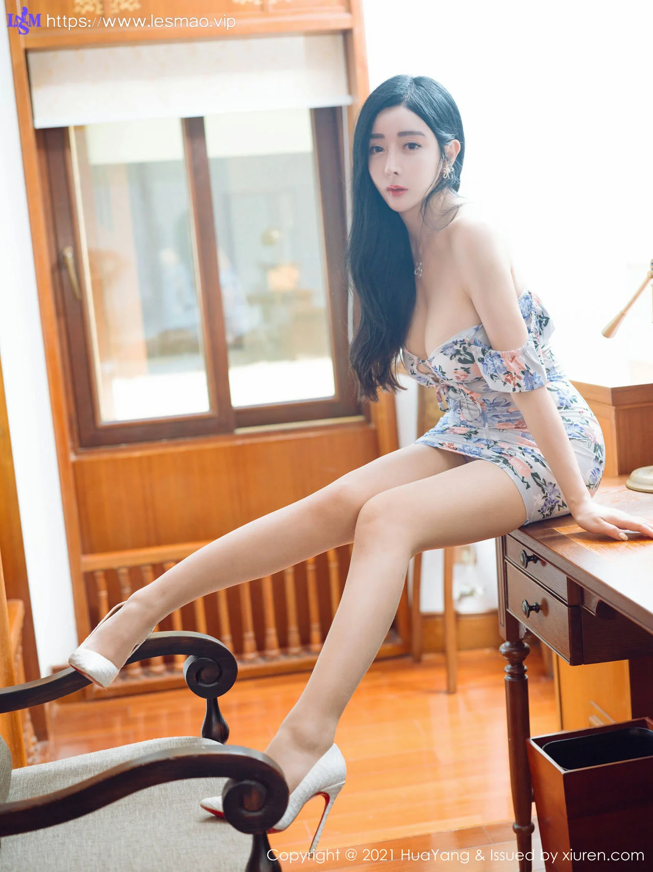 HuaYang 花漾show Vol.453 长腿碎花裙 允爾 西双版纳旅拍1 - 12