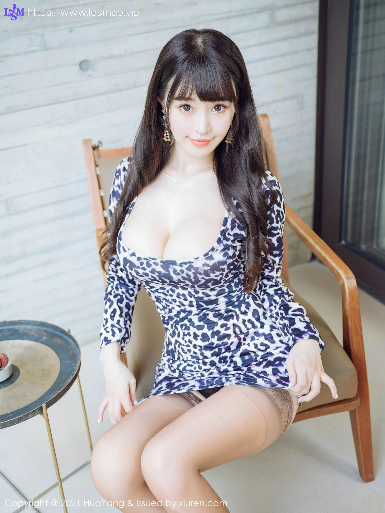 HuaYang 花漾show Vol.459 深V豹纹 朱可儿Flower 桂林旅拍33 - 15