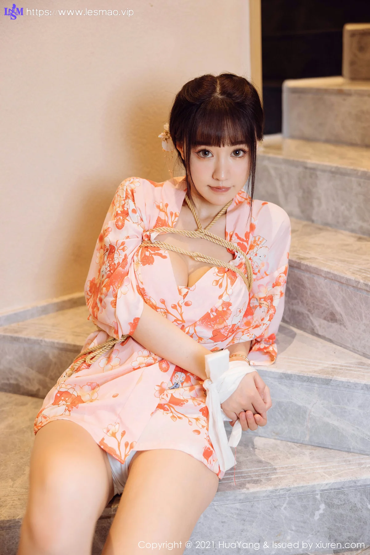 HuaYang 花漾show Vol.463 温泉和服捆绑 朱可儿Flower 成都旅拍33 - 6