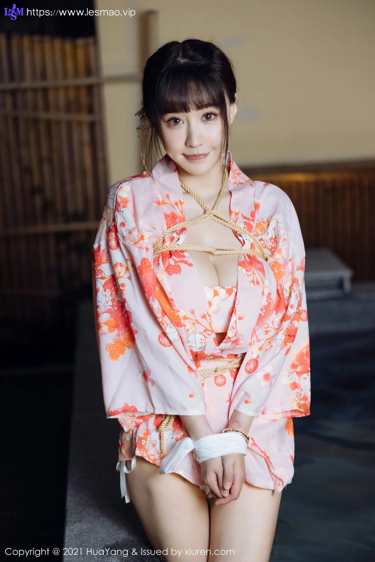 HuaYang 花漾show Vol.463 温泉和服捆绑 朱可儿Flower 成都旅拍33 - 11