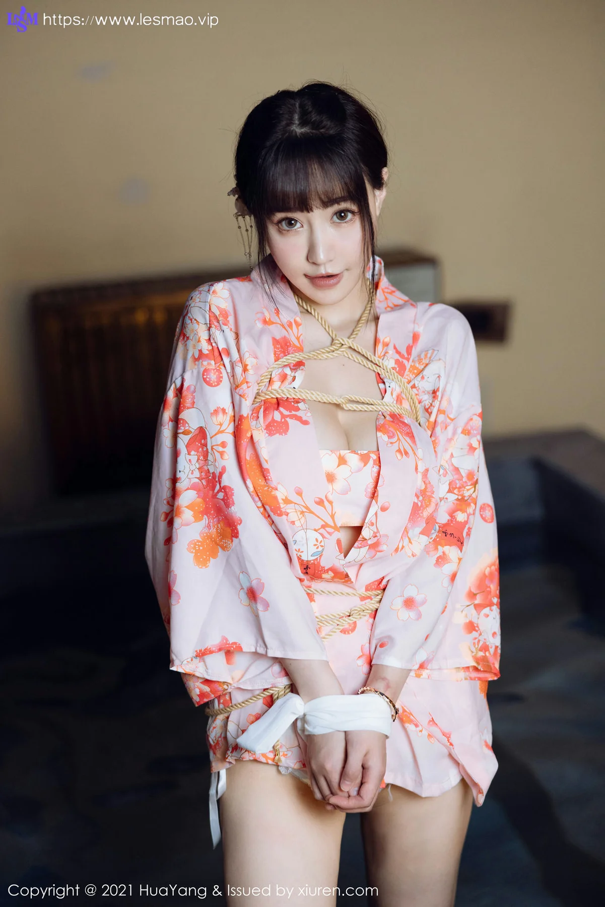 HuaYang 花漾show Vol.463 温泉和服捆绑 朱可儿Flower 成都旅拍33 - 12