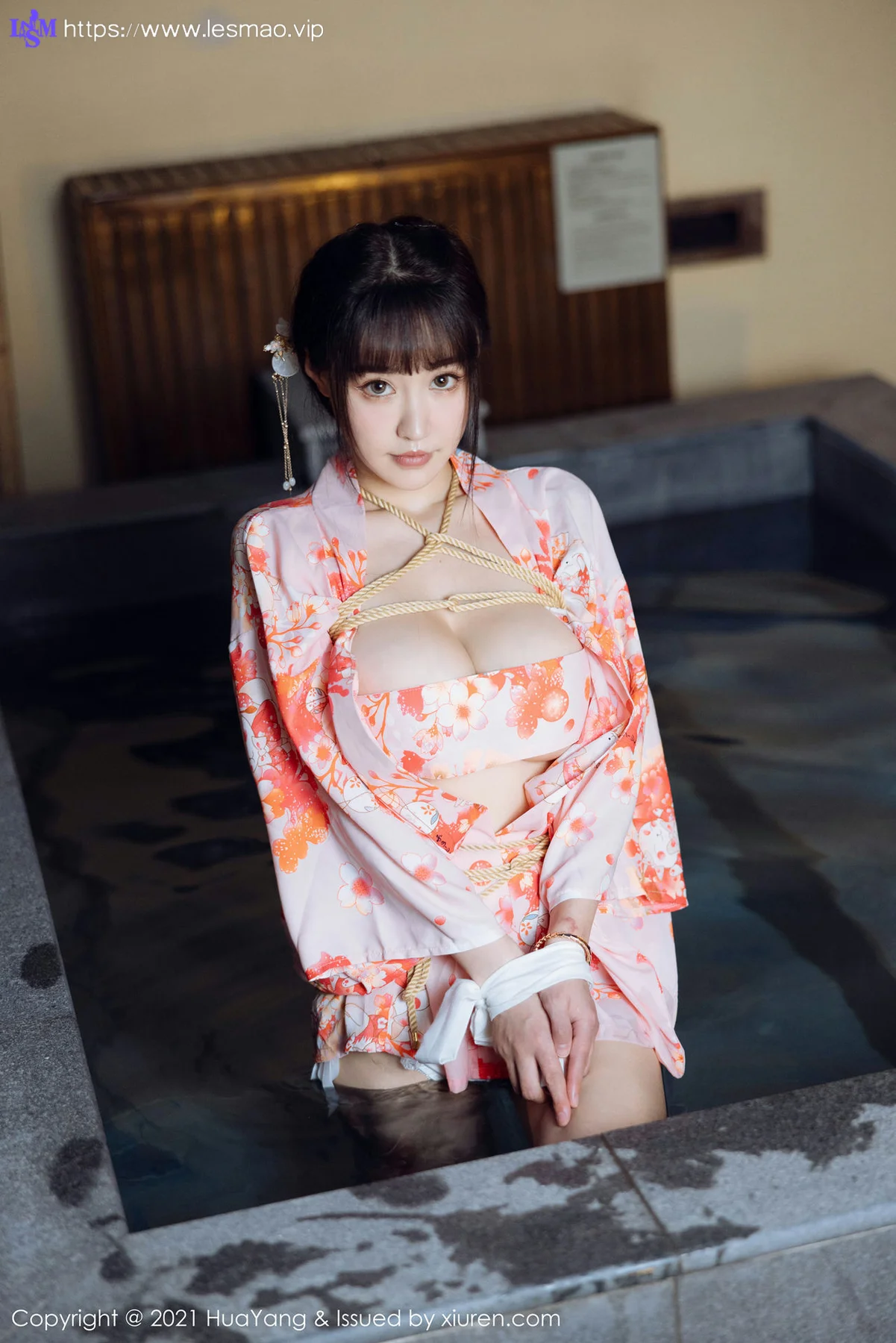 HuaYang 花漾show Vol.463 温泉和服捆绑 朱可儿Flower 成都旅拍33 - 14