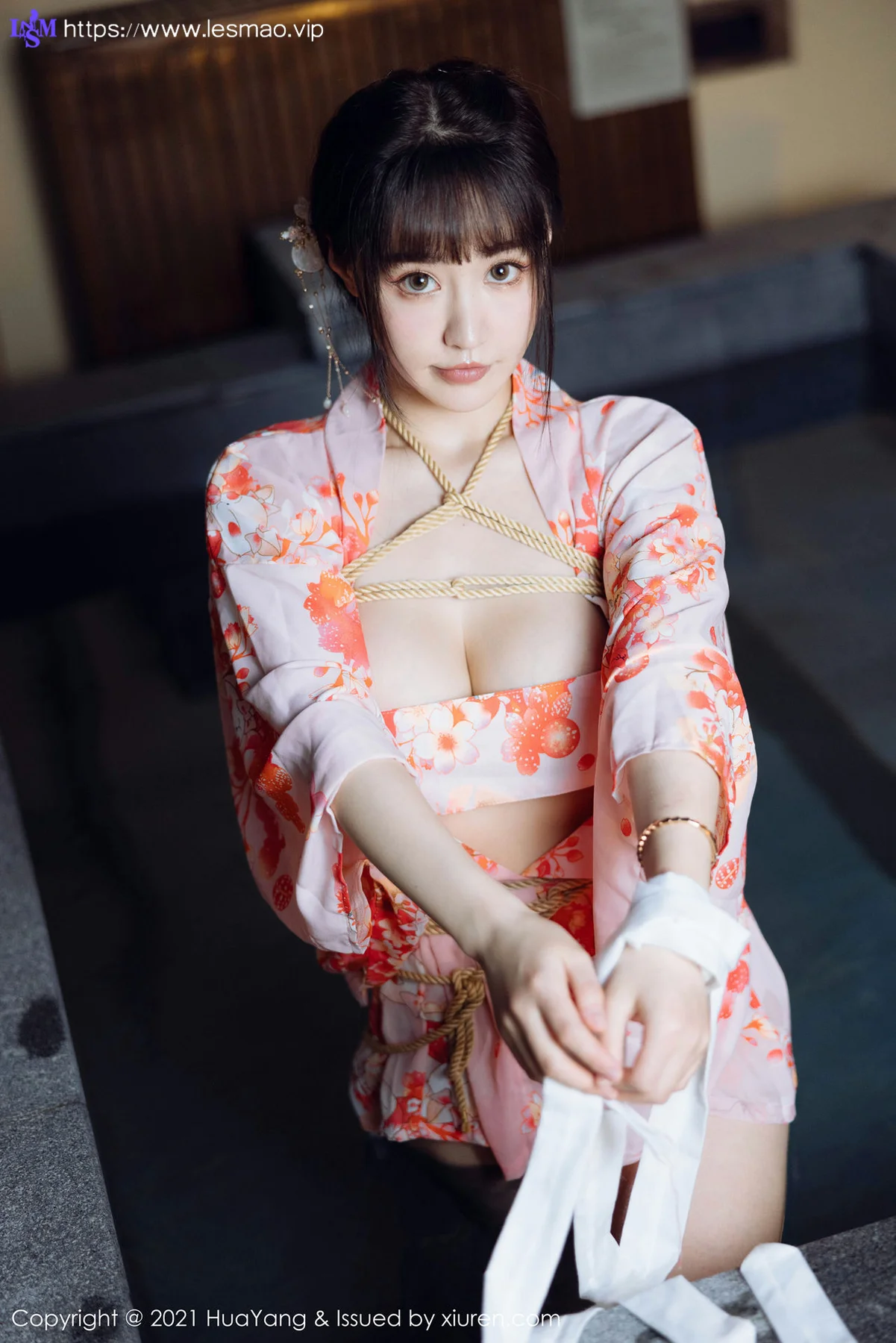 HuaYang 花漾show Vol.463 温泉和服捆绑 朱可儿Flower 成都旅拍33 - 20